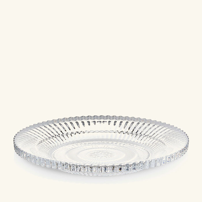 baccarat mille nuits plate round clear 12cm