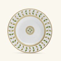 bernardaud constance soup plate round green 22cm