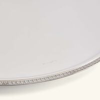 christofle malmaison serving tray round large silver plated