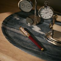 Alhambra Medium Eternity Ballpoint Pen Red st dupont alhambra medium eternity ballpoint pen red