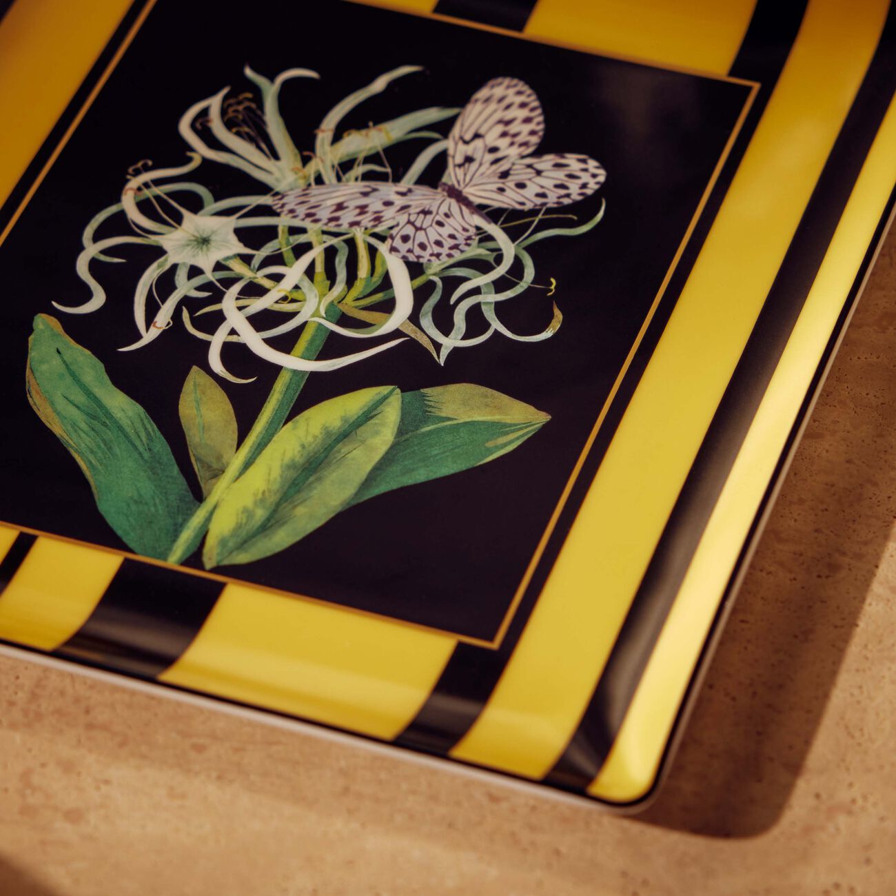 Natura Jonquille De Mer Serving Platter Rectangular Black 22cm bernardaud natura jonquille de mer serving platter rectangular black 22cm