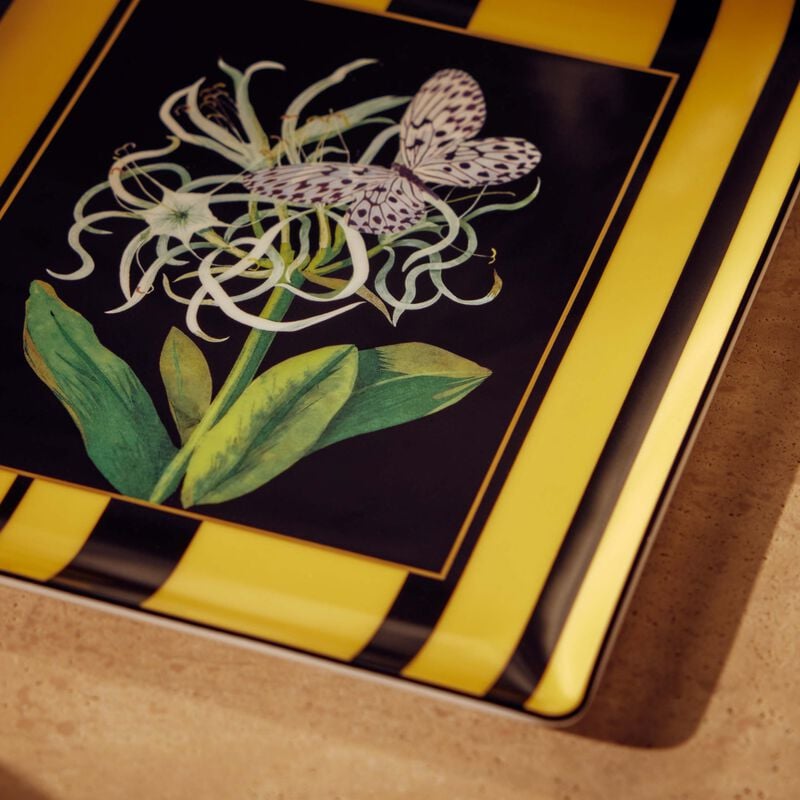 Natura Jonquille De Mer Serving Platter Rectangular Black 22cm bernardaud natura jonquille de mer serving platter rectangular black 22cm