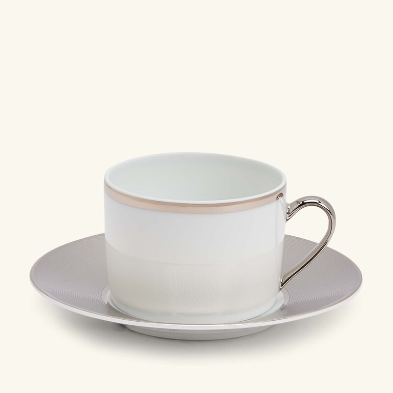 Penthouse Hewitt Tea Cup & Saucer Grey ralph lauren home penthouse hewitt tea cup saucer grey