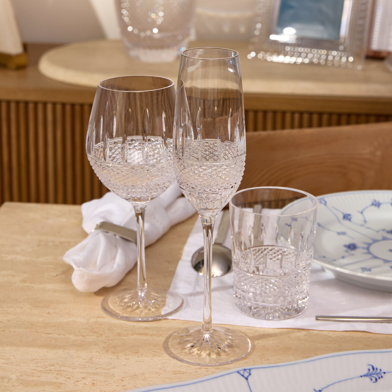 Mastercraft Irish Champagne Glasses Set Of 2 waterford mastercraft irish champagne glasses set of 2