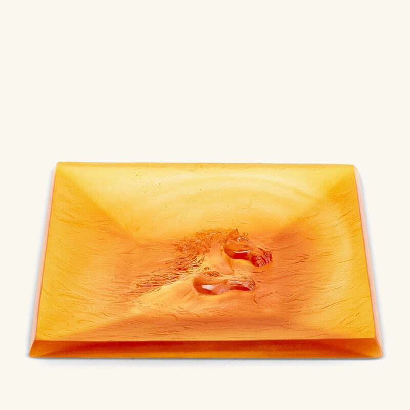 Cavalcade Trinket Tray Square Small Yellow daum cavalcade trinket tray square small yellow