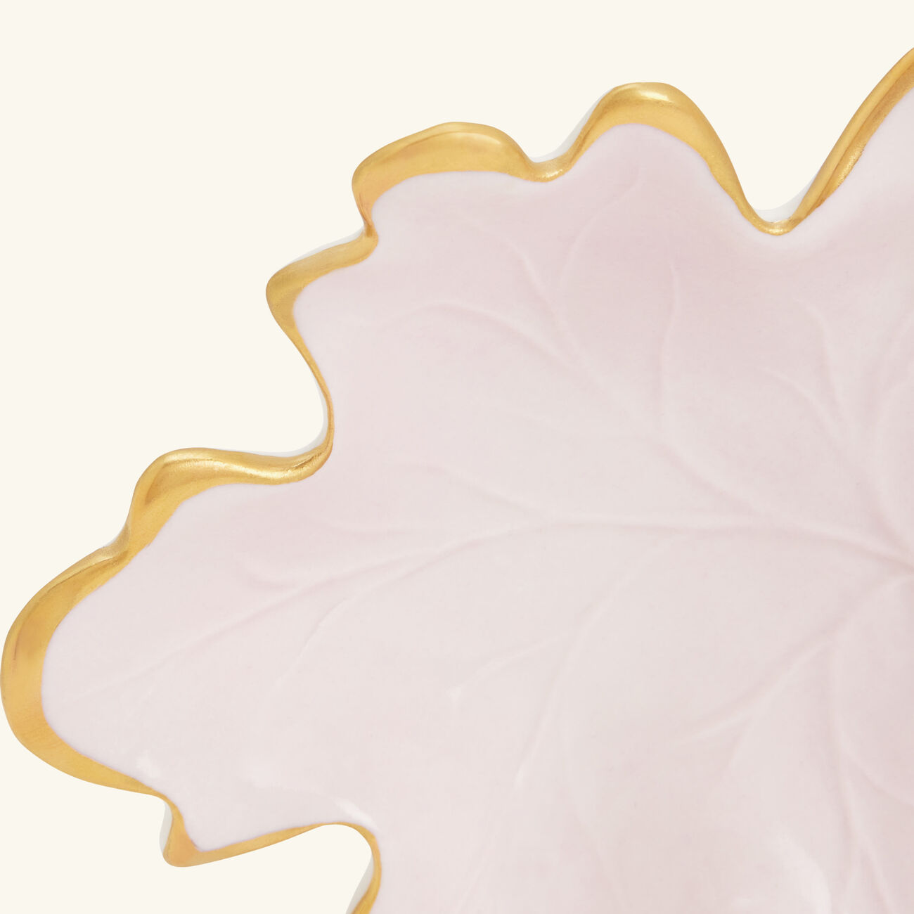 villari autumn fig leaf trinket tray small pink