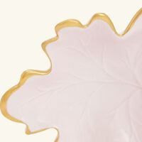villari autumn fig leaf trinket tray small pink