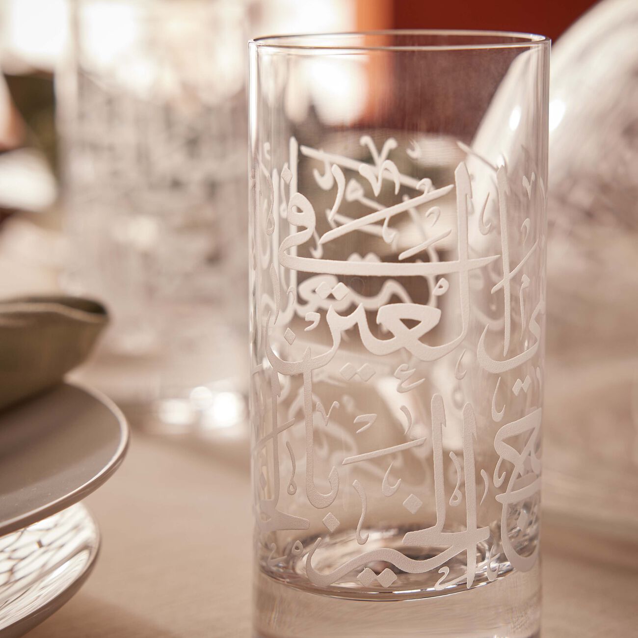 dimlaj thuluth tall tumbler clear set of 6
