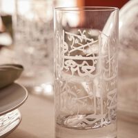 dimlaj thuluth tall tumbler clear set of 6