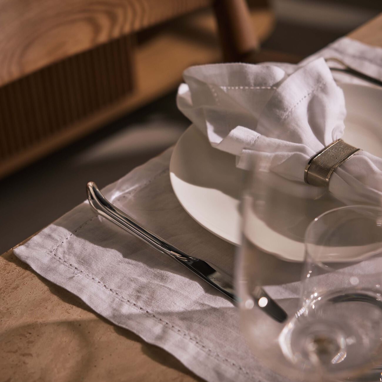 christofle carrousel dinner knife silver plated