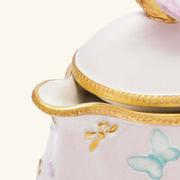 villari butterfly coffee tea pot pink