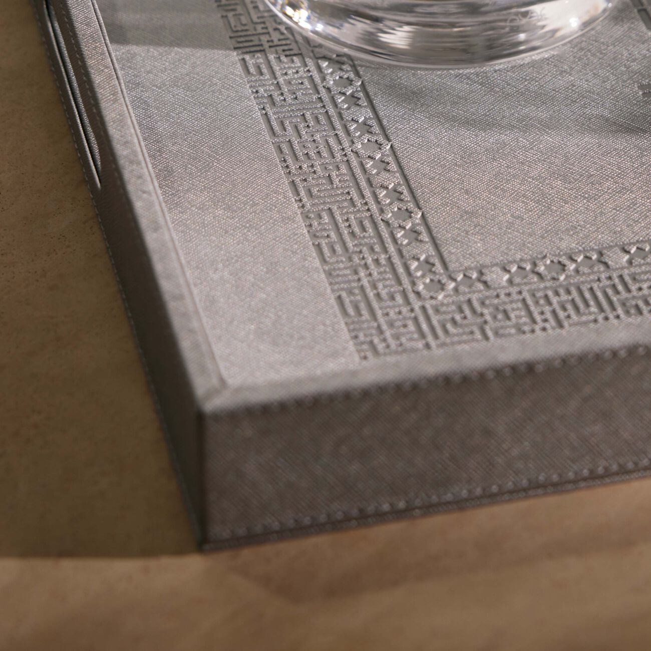 dimlaj shafa serving tray rectangular silver 49x36cm