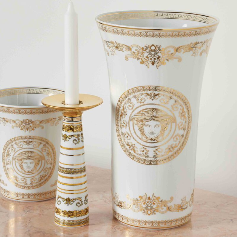 versace medusa gala vase medium white