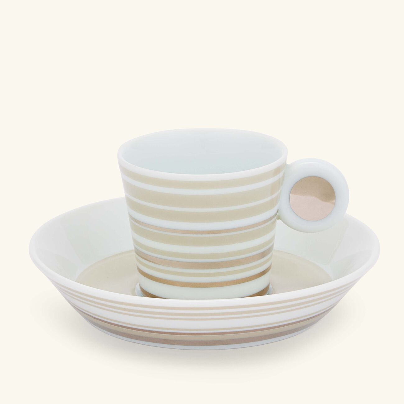 bernardaud lampeduza coffee cup   saucer silver set of 6