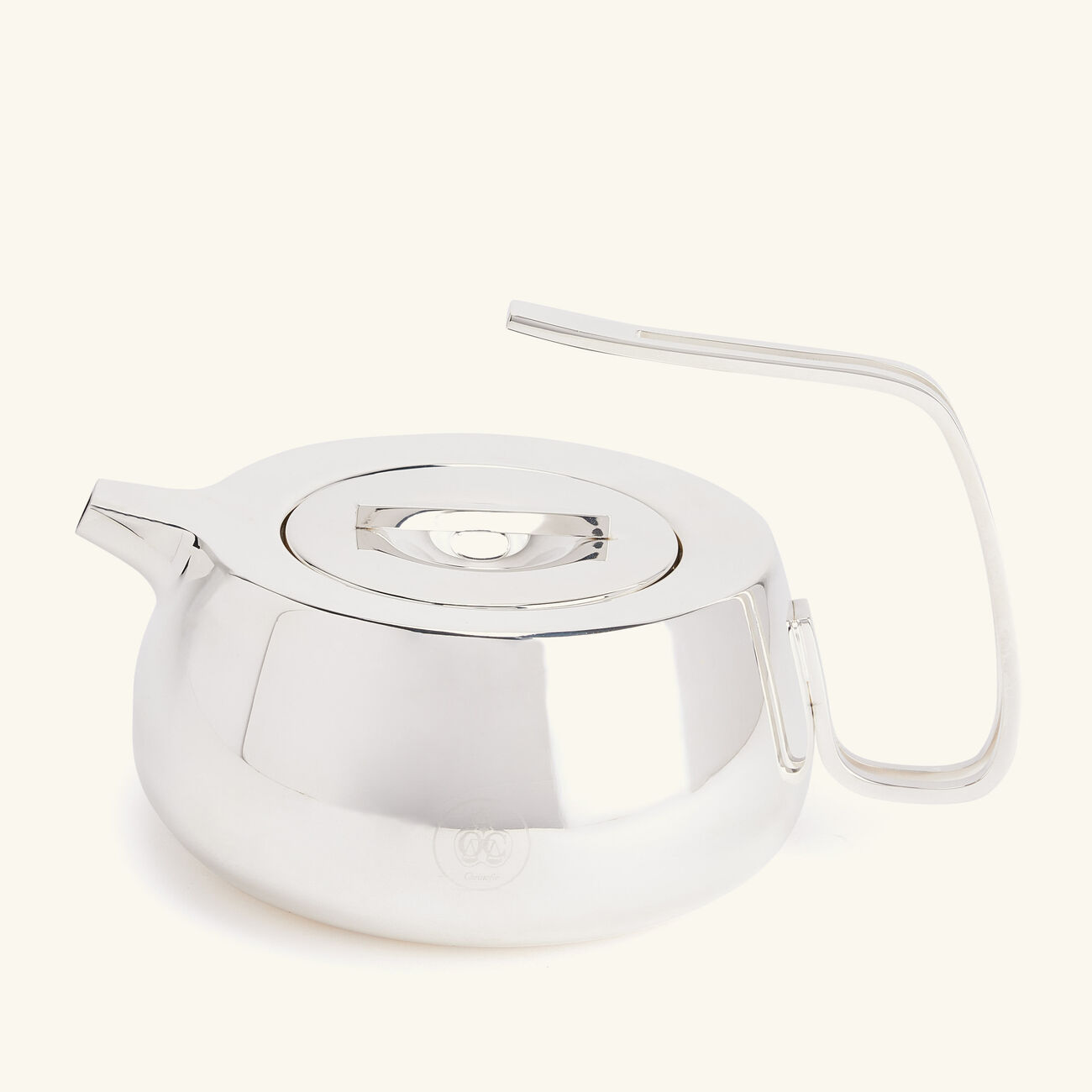 كريستوفل إبريق الشاي سيلفر تايم باللون الفضي