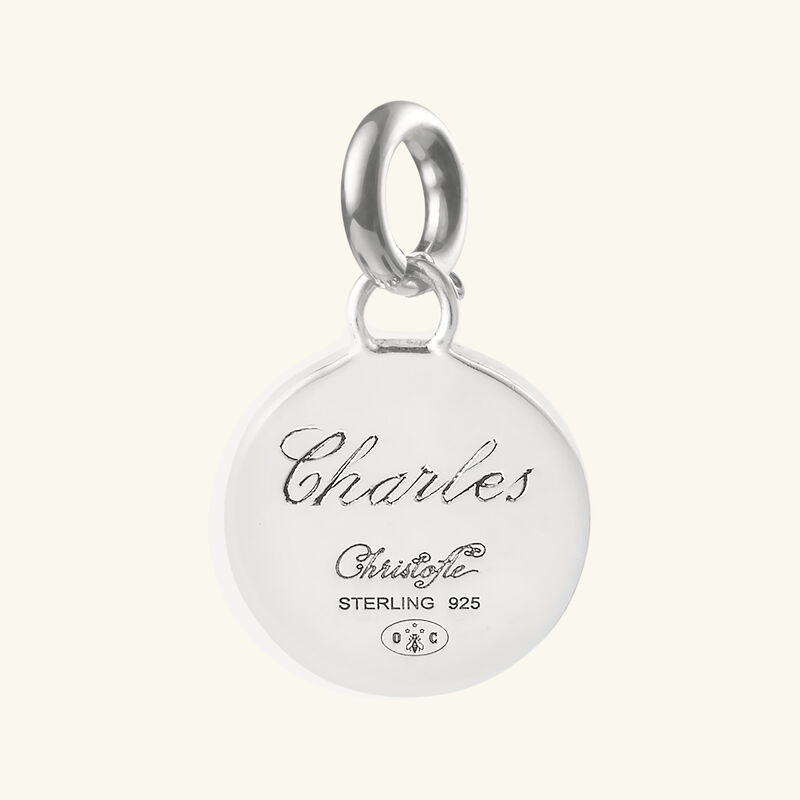 christofle chri chri perles medal sterling silver