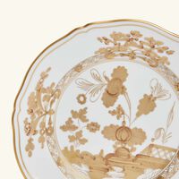 جينوري 1735 طبق الحلويات أوريينتي إيتاليانو دائري بنقوش ذهبية 21 سم