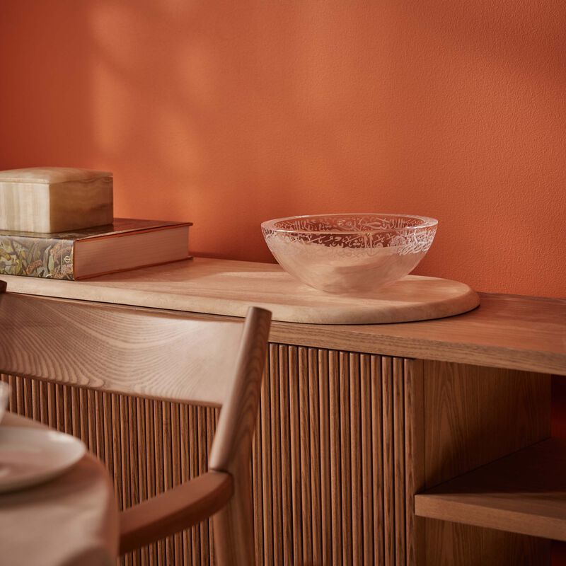 Thuluth Serving Bowl Clear dimlaj thuluth serving bowl clear