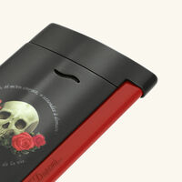 st dupont slim 7 memento mori lighter black