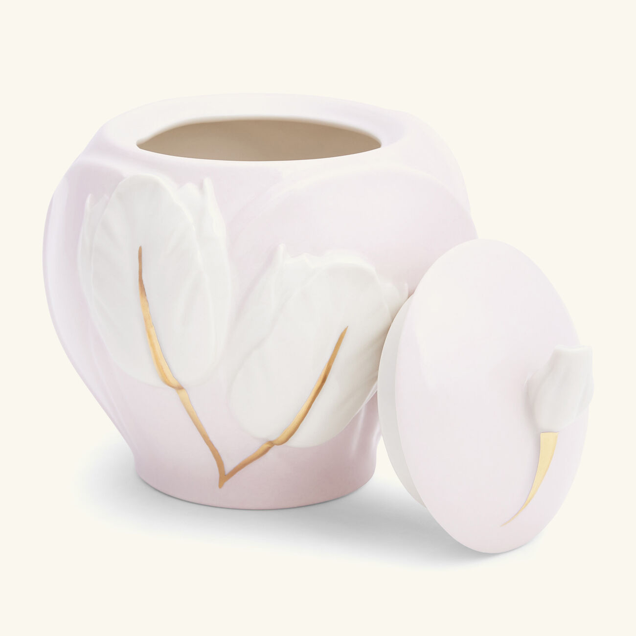 villari tulip sugar bowl pink