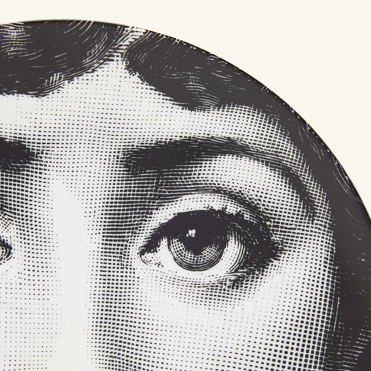 fornasetti tema e variazioni no 137 wall plate yellow