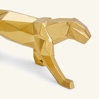 Panther Sculpture Small Gold lladro panther sculpture small gold