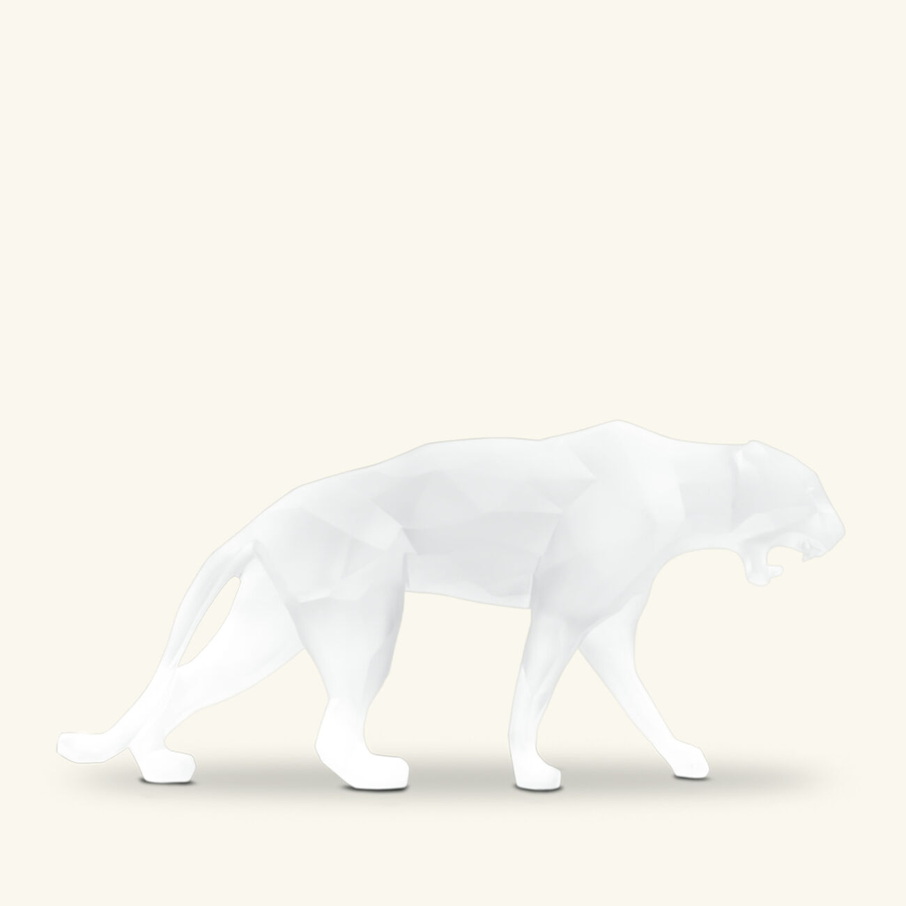 Wild Panther Sculpture Medium White Limited Edition daum wild panther sculpture medium white limited edition