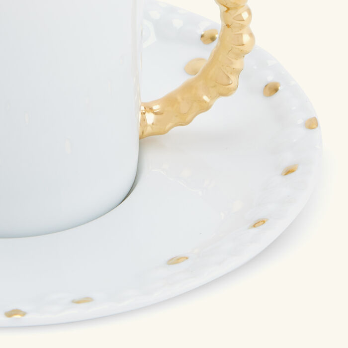 l objet haas mojave espresso cup saucer white set of 6