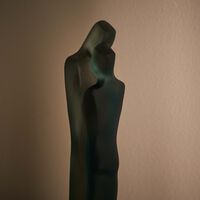 دوم منحوتة ديبارت كبيرة زرقاء