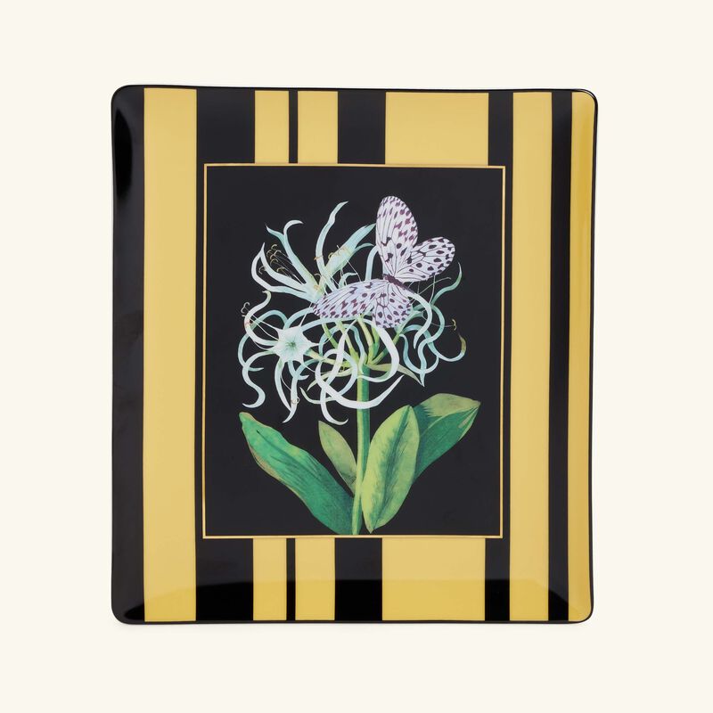 Natura Jonquille De Mer Serving Platter Rectangular Black 22cm bernardaud natura jonquille de mer serving platter rectangular black 22cm