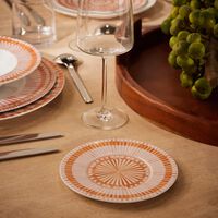 bernardaud terra rosa bread butter plate round orange 16cm