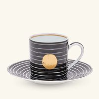 bernardaud aboro coffee cup saucer black