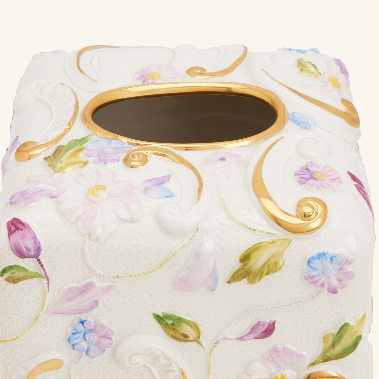 villari taormina tissue box gold