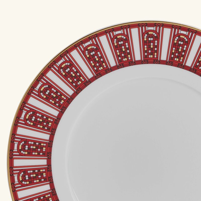 Arcadia Dessert Plate Round Red 21cm Set of 2 baccarat arcadia dessert plate round red 21cm set of 2