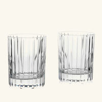 baccarat harmonie drinking glass small clear set of 2