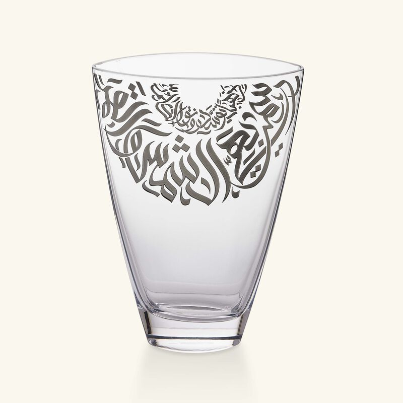 دملاج مزهرية قمر متوسطة بتصميم شفاف