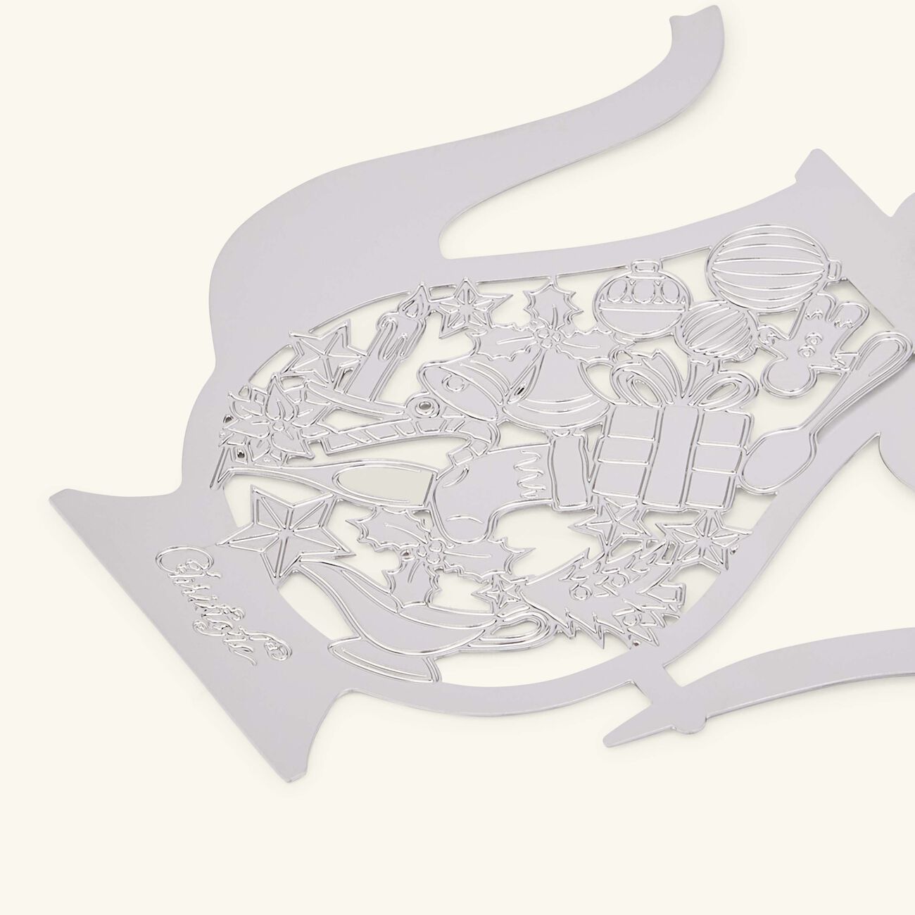 كريستوفل قطعة الزينة تريزور دارجان 2024 على شكل إبريق شاي بحجم صغير من البالاديوم