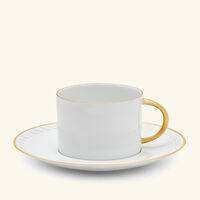 l objet neptune tea cup saucer white set of 2