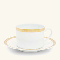 christofle albi tea cup saucer silver