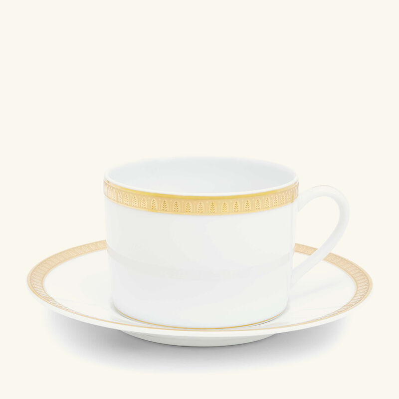 christofle albi tea cup saucer silver