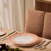 bernardaud terra rosa dinner plate round orange 27cm