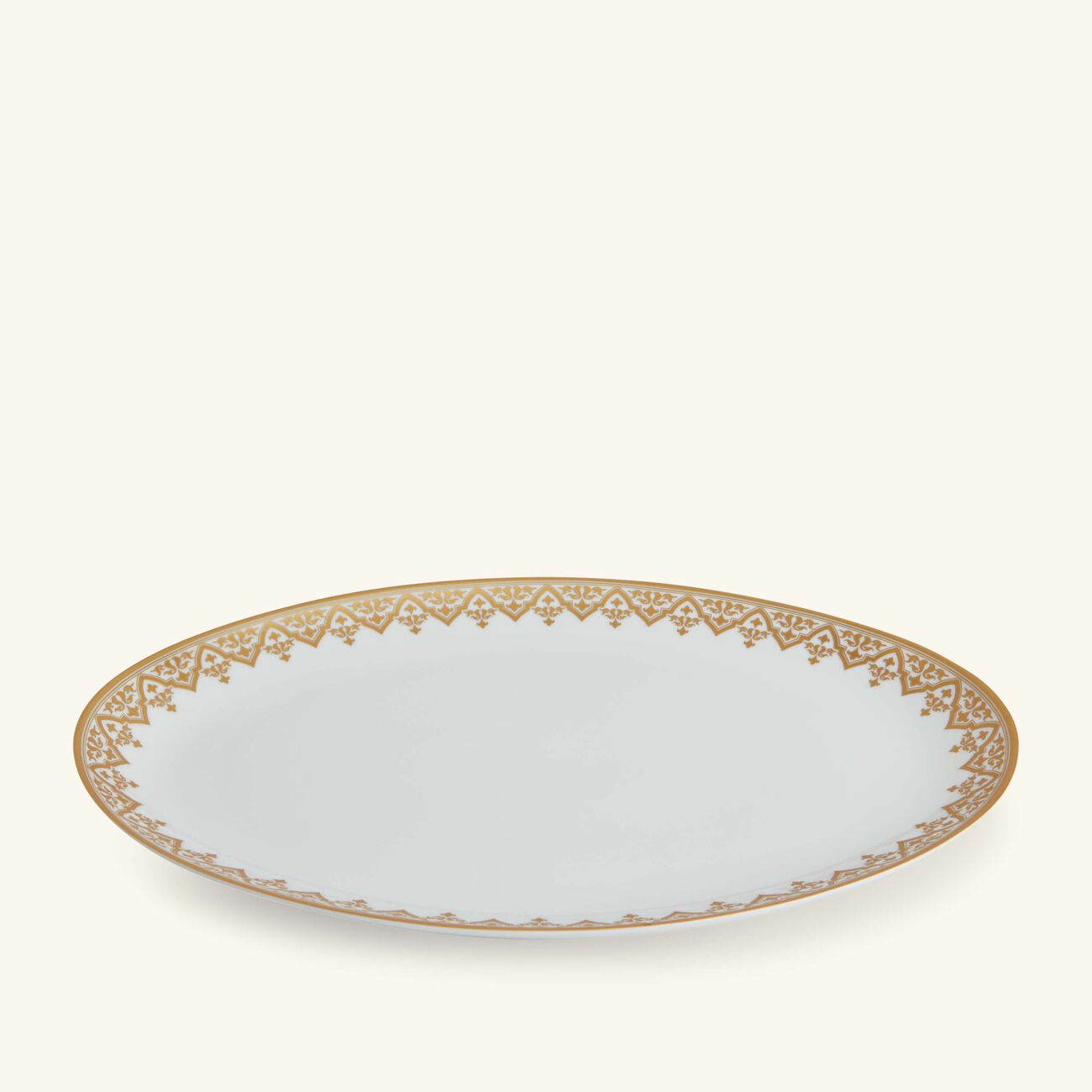 bernardaud venise serving platter oval gold 38cm
