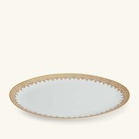 bernardaud venise serving platter oval gold 38cm