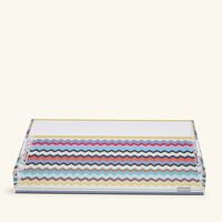missoni home riverbero tray rectangluar large multicolor