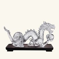 baccarat zodiaque dragon figurine medium clear limited edition