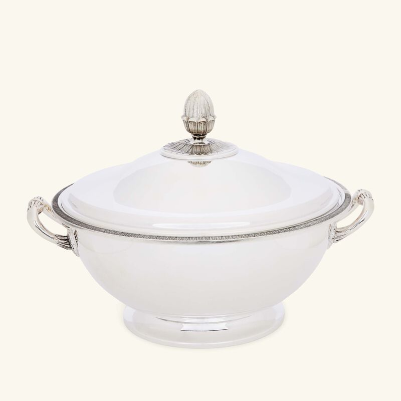 christofle malmaison soup tureen silver plated
