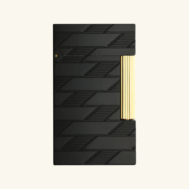 Ligne 2 Monogram 1872 Lighter Black st dupont ligne 2 monogram 1872 lighter black