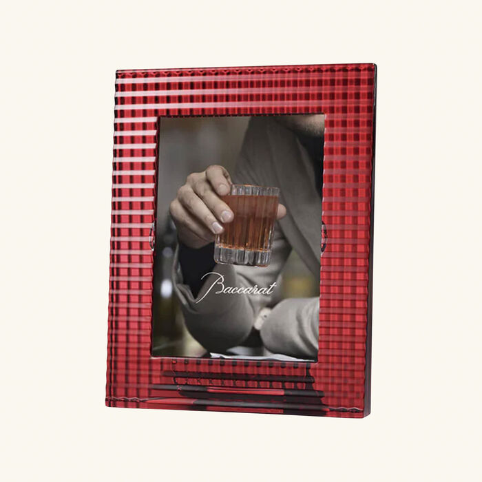 baccarat eye picture frame red 10x15cm