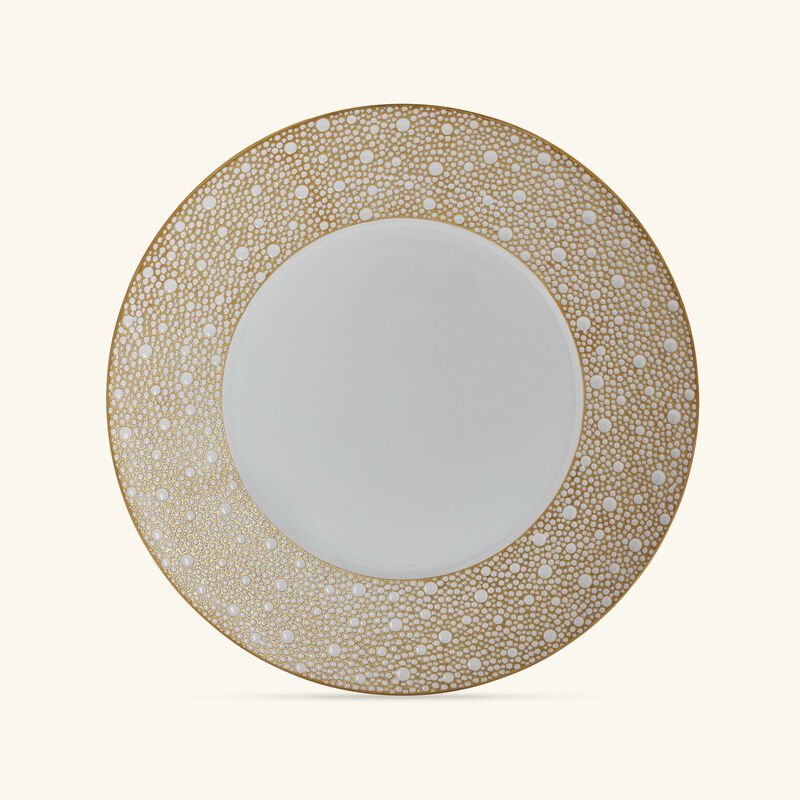 bernardaud mordore dinner plate round gold 26cm