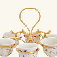villari taormina arabic coffee cup holder white